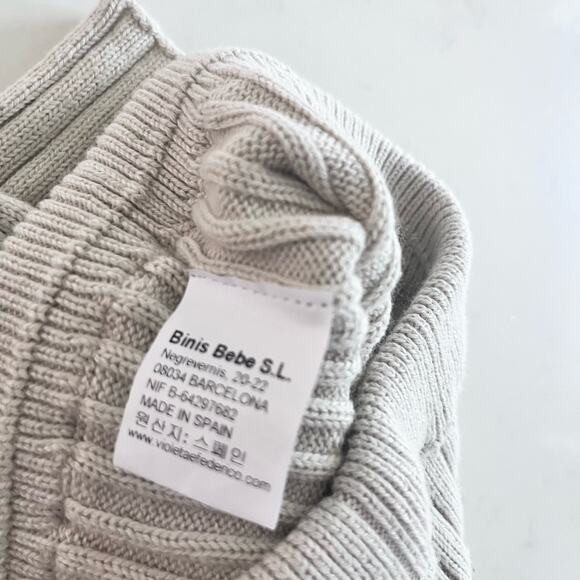 Violeta e Federico unisex boy girl rib knit ecru shorts size 4 NWT - Picture 3 of 6